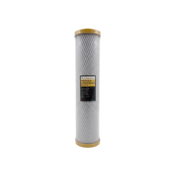 Anti-Scale Coconut Shell Activated Carbon Block Filter 20 x 4.5 Inch 5 Mic