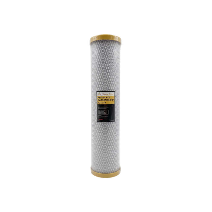 Anti-Scale Coconut Shell Activated Carbon Block Filter 20 x 4.5 Inch 5 Mic