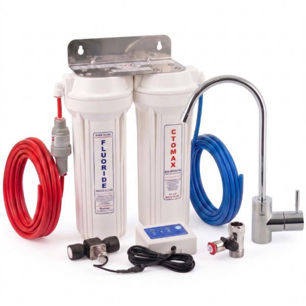 CTO Max Twin Undersink Water Filter with Double Fluoride Protection