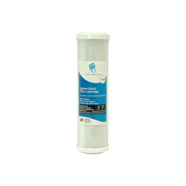Life in Every Drop Carbon Block Water Filter Replacement Cartridge, 10" x 2.5"
