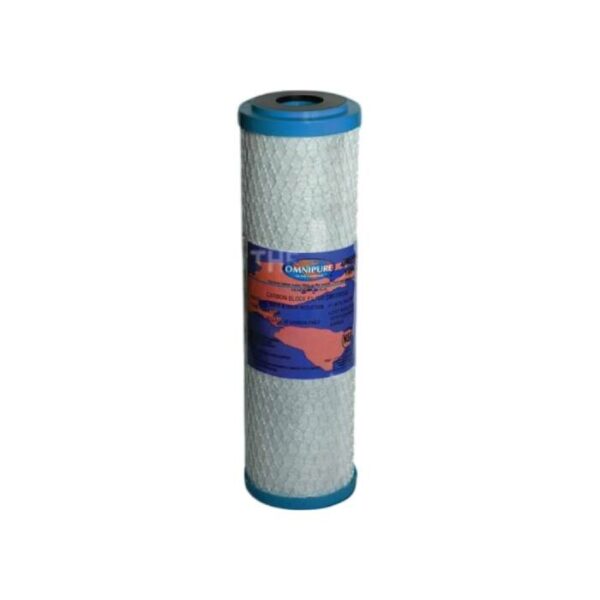 Omnipure Carbon Block Filter Cartridge OMB-834 10 Micron 9" x 2.5"