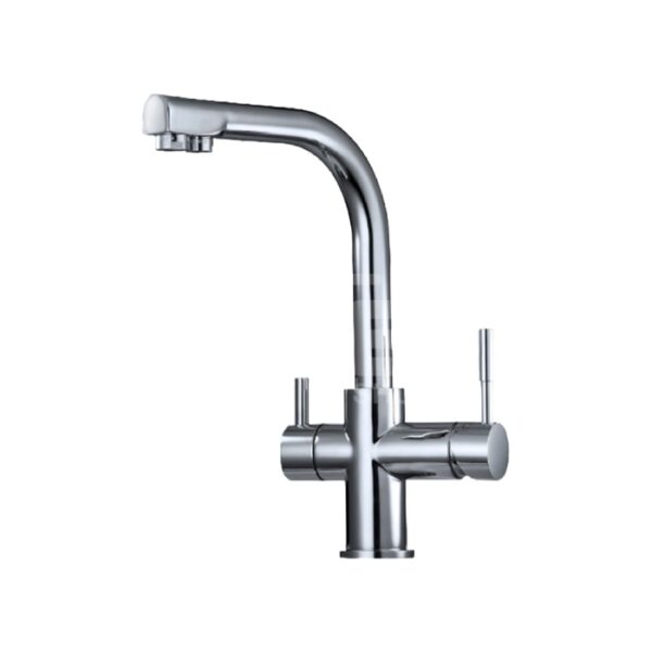 Side Lever Long Reach 3 Way Mixer Tap Chrome