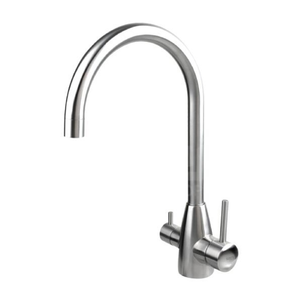 Stainless Steel High Loop 3-Way Mixer Tap