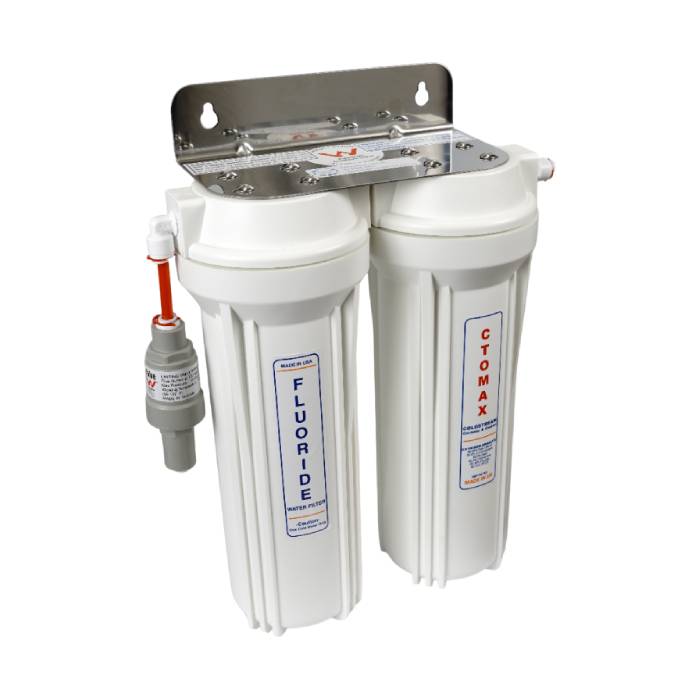 CTO Max Twin Under Sink Water Filter - Maximum Fluoride Shield