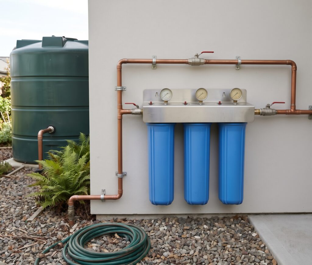 Whole Home Water Filter for Tank Water Installed